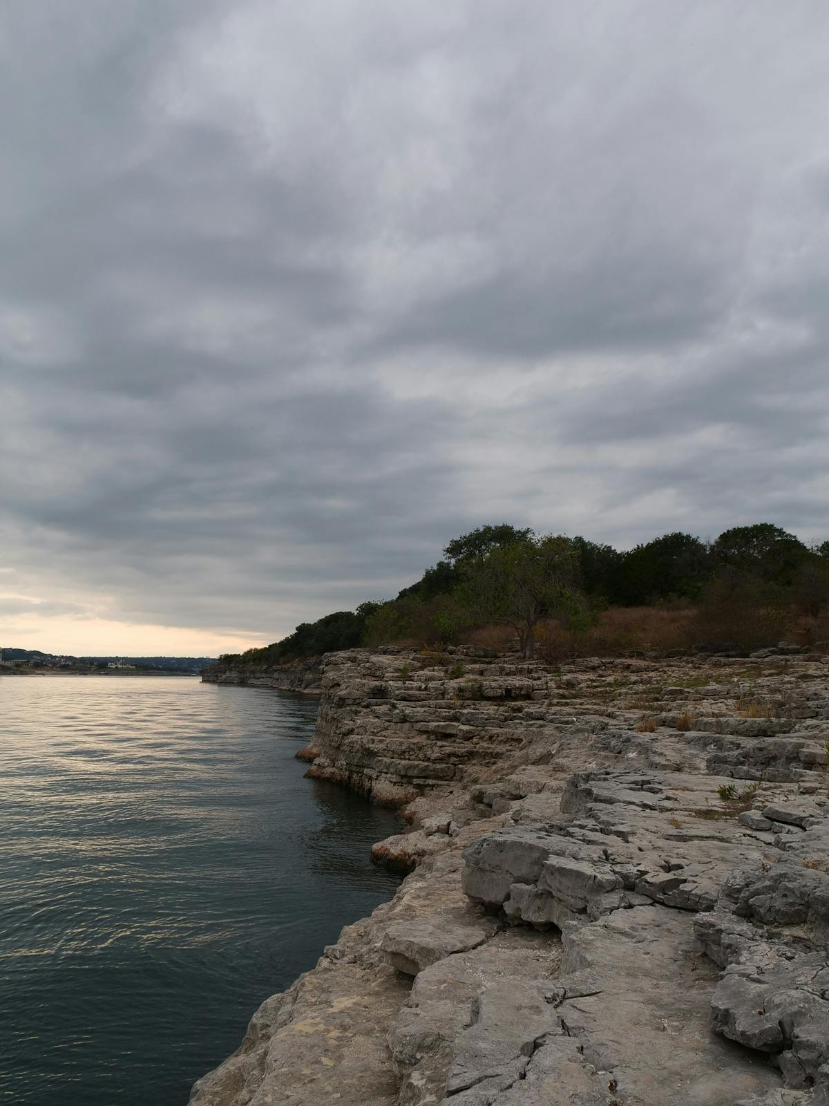 Texas Hill Country shoreline along Lake Travis